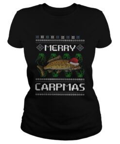 Ladies Tee Santa Claus Carpmas Merry Carpmas Christmas shirt