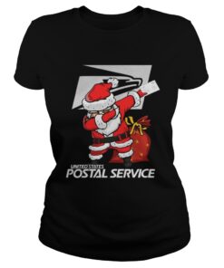 Ladies Tee Santa united states postal service shirt