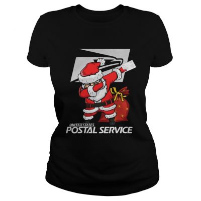 Ladies Tee Santa united states postal service shirt