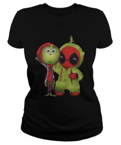 Ladies Tee The Grinch and Deadpool baby shirt