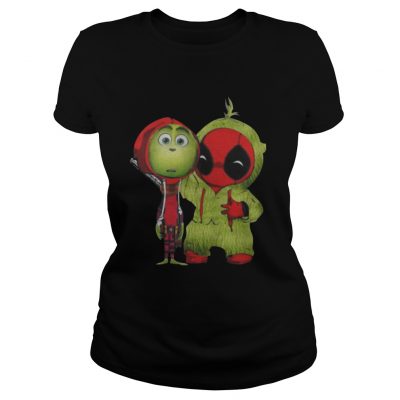 Ladies Tee The Grinch and Deadpool baby shirt