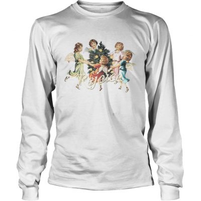 Longsleeve Tee Angel rejoice season greetings Christmas shirt