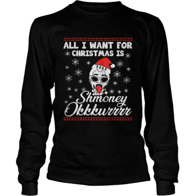 Longsleeve Tee Cardi B All I want for Christmas Shmoney okkkurrrr shirt