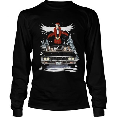 Longsleeve Tee Castiel Dean Winchester Chevrolet Impala Crowley supernatural shirt