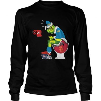 Longsleeve Tee Grinch Santa UCLA Bruins toilet shirt