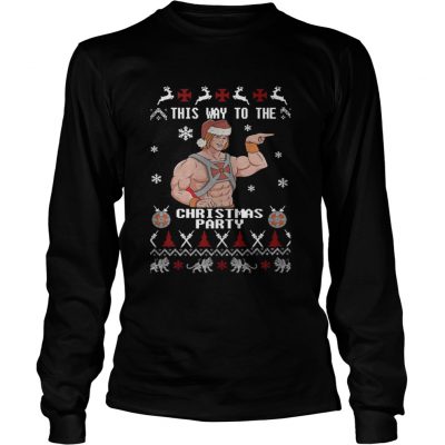 Longsleeve Tee He-Man and the Masters of the Universe this way to the Christmas party shirt