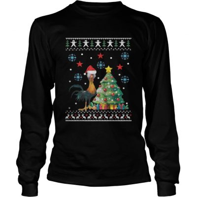 Longsleeve Tee Hei Hei Chicken Christmas Ugly