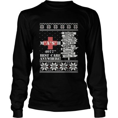 Longsleeve Tee M.A.S.H Boston Seul Tokyo 4077 best care anywhere christmas shirt