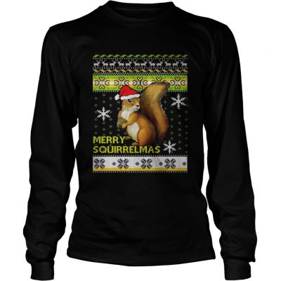 Longsleeve Tee Squirrel Merry Squirrelmas christmas ugly shirt