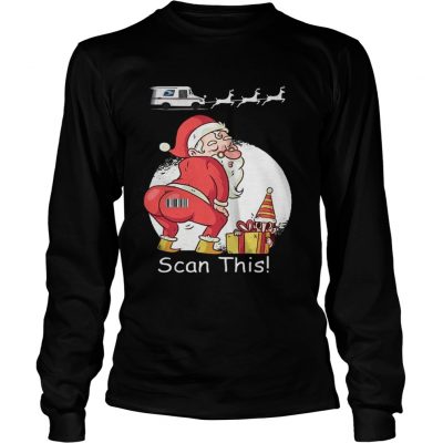 Longsleve Tee Santa Claus Scan