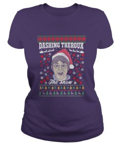 Louis Theroux Dashing Theroux The snow Christmas Ladies Tee