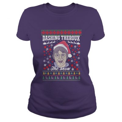 Louis Theroux Dashing Theroux The snow Christmas Ladies Tee