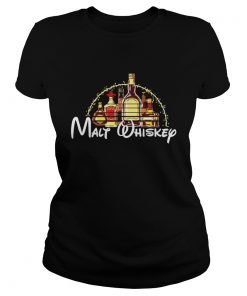 Malt Whiskey Christmas Ladies Tee