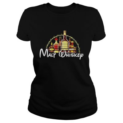 Malt Whiskey Christmas Ladies Tee