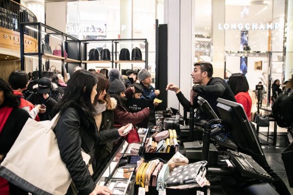 Mayhem at the Coach counter in Macy’s