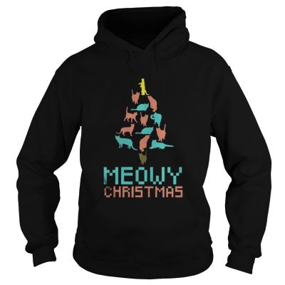 Meowy Christmas Tree Hoodie