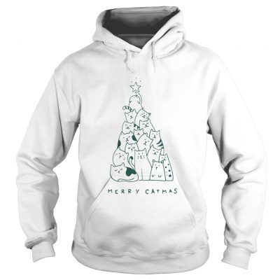 Merry Catmas christmas tree Hoodie