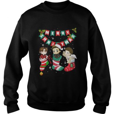 Merry Christmas supernatural Dean Sam Castiel Sweatshirt