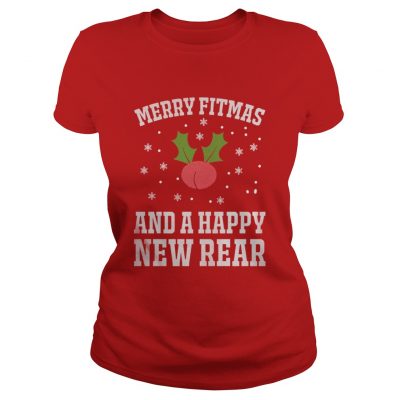 Merry Fitmas and a Happy New Year Ladies Tee