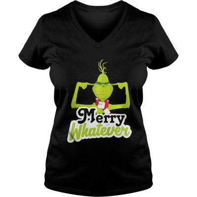 Merry Whatever The Grinch Christmas VNeck