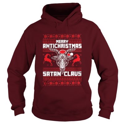 Merry antichristmas Satan claus Hoodie