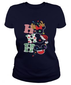 Mickey Disney Christmas ho ho ho Ladies Tee