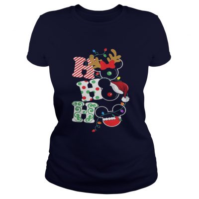 Mickey Disney Christmas ho ho ho Ladies Tee