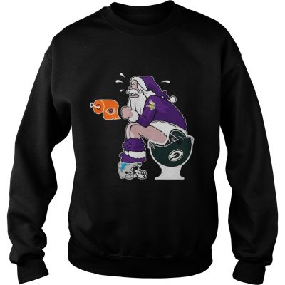 Minnesota Vikings vs Detroit Lions Chicago Bears Green Bay Packers Santa claus Sweatshirt