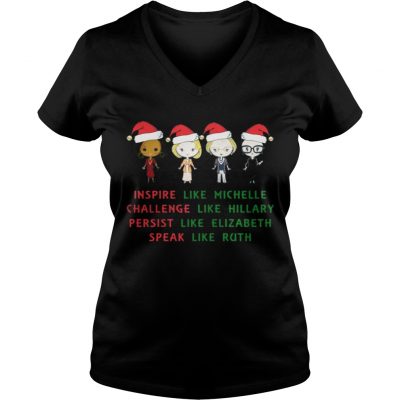 Nasty Women – Michelle- Hillary – Elizabeth- Ruth Christmas VNeck