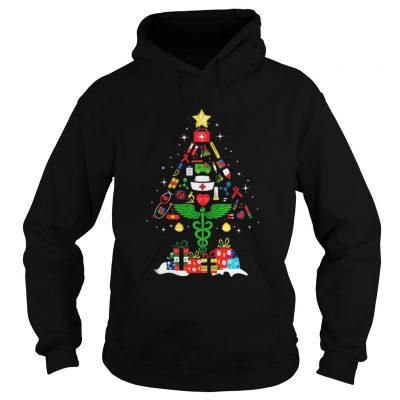 Nurse Christmas tree and gift Hoodie