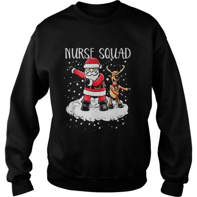 Nurse Squad Santa Reindeer Flossing Dance Christmas Sweatshirt