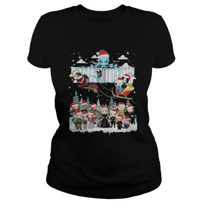 Official Chibi game of throne christmas Ladies Tee