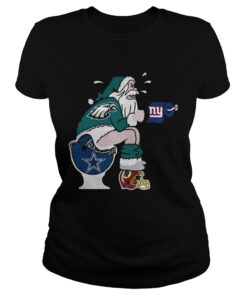 Philadelphia Eagles Santa Claus Ladies Tee