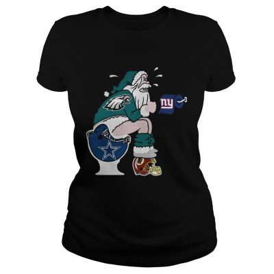 Philadelphia Eagles Santa Claus Ladies Tee