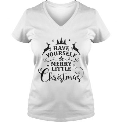 Reindeer Have yourself a merry little christmas VNeck