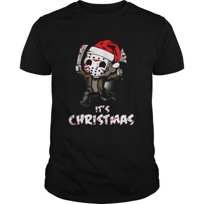 Santa Chibi Jason Voorhees it’s Christmas Tshirt Guys