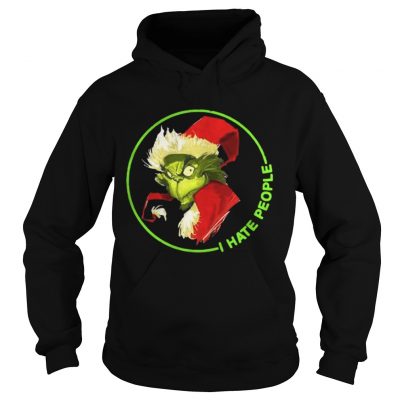 Santa Grinch I Hate People Christmas Hoodie