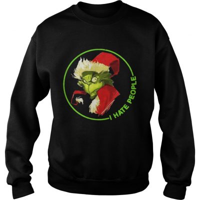 Santa Grinch I Hate People Christmas sweatershirt