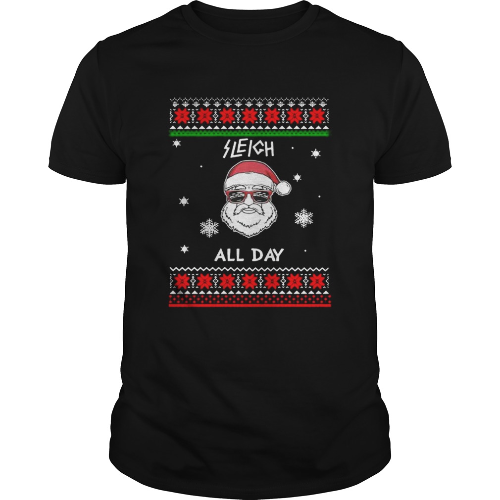 Santa Sleigh All Day Christmas Shirt