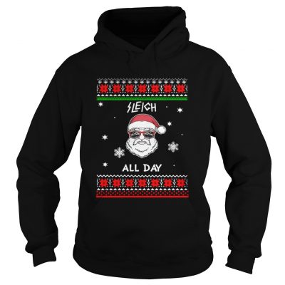 Santa Sleigh All Day Christmas Hoodie