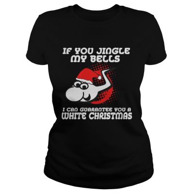 Santa Sperm if you jingle my bells i’ll give you a white Christmas Ladies Tee