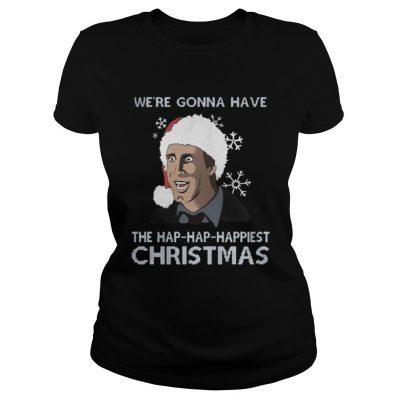 Santa Squeezes were gonna have the hap hap happiest Christmas Ladies Tee