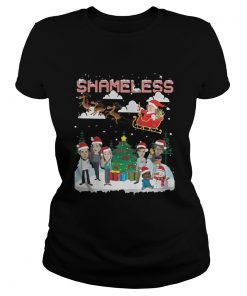 Shameless Santa claus christmas shirt Ladies Tee