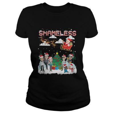 Shameless Santa claus christmas shirt Ladies Tee