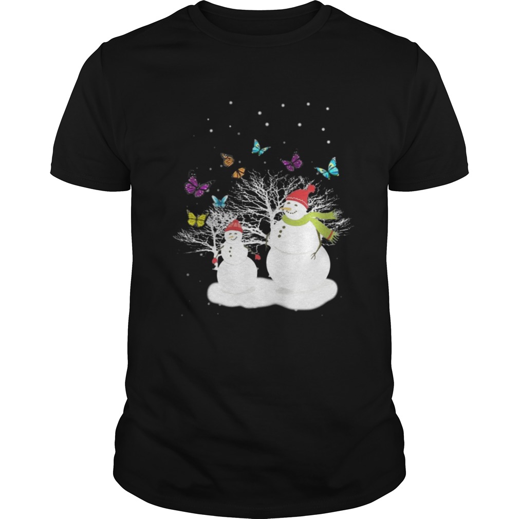 Snowman And Butterfly Shirt