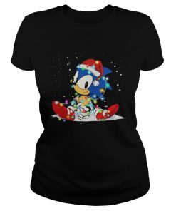 Sonic light christmas Ladies Tee