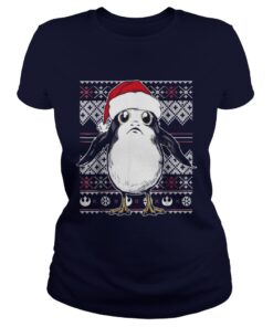 Star Wars Porg Ugly Christmas Sweater Graphic Ladies Tee