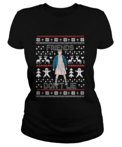 Stranger Things 11 – Friends Don’t Lie Christmas Ladies Tee