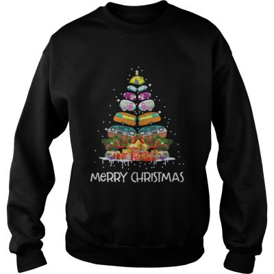 Sweatshirt Campervan Camping Car Merry Christmas shirt