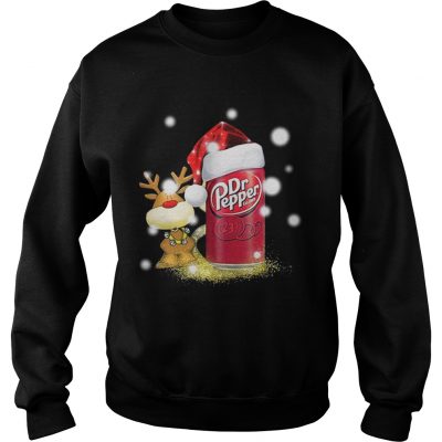 Sweatshirt Christmas Reindeer and Dr Pepper Santa Shirt